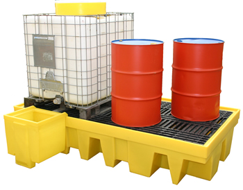 Clear Spill IBC Sump Pallet - Double